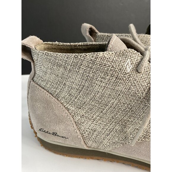 Eddie Bauer Light Gray Suede Transition Chukka Ankle Booties Boots Women’s 8.5 - Picture 2 of 16